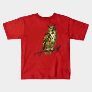 Vintage bubo bubo bird-animalia Kids T-Shirt